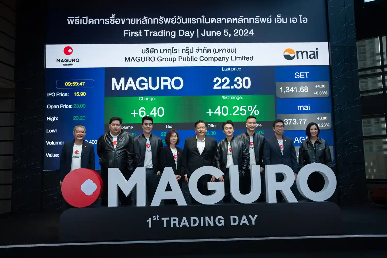 ‘MAGURO’ Celebrates First Trading Day on the Stock Exchange, Officially Listed on June 5, 2024