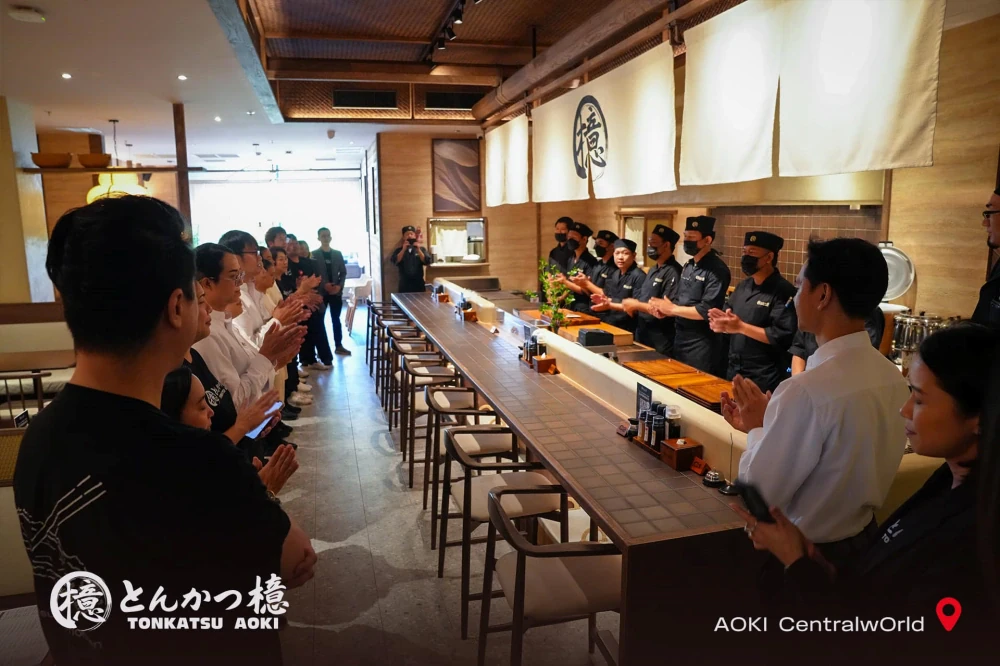 TONKATSU AOKI Opens Its First Branch in Thailand! A Phenomenon from Day One with Long Queues