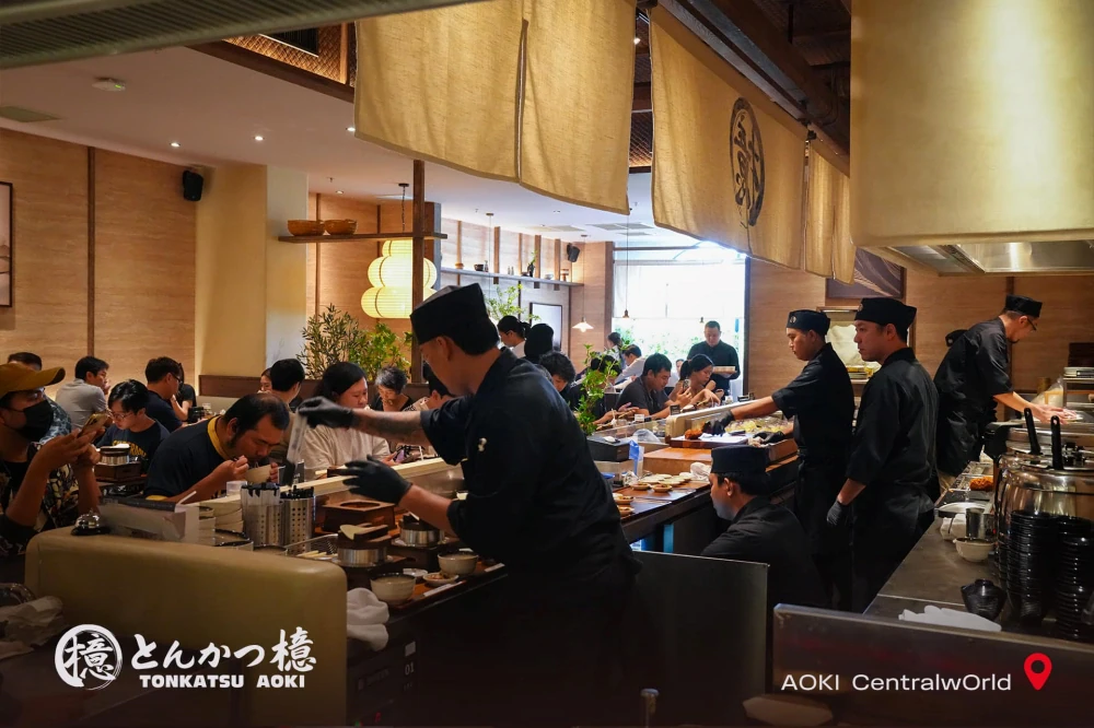 TONKATSU AOKI Opens Its First Branch in Thailand! A Phenomenon from Day One with Long Queues