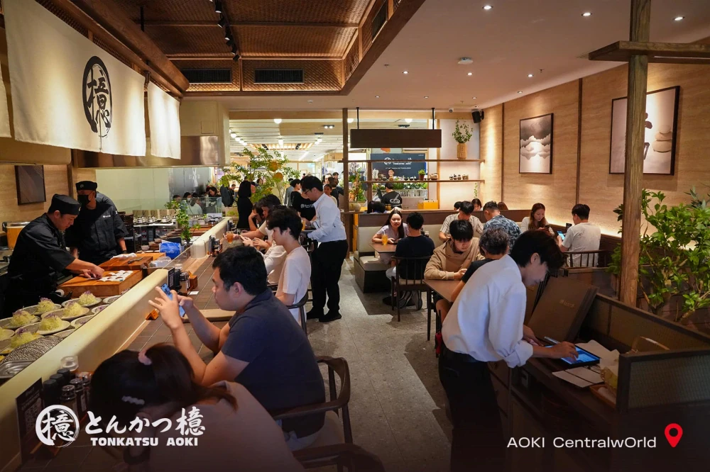 TONKATSU AOKI Opens Its First Branch in Thailand! A Phenomenon from Day One with Long Queues